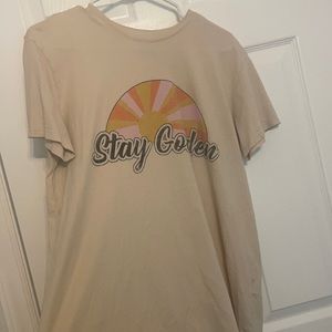 Anthropologie Graphic Tee “Stay Golden”